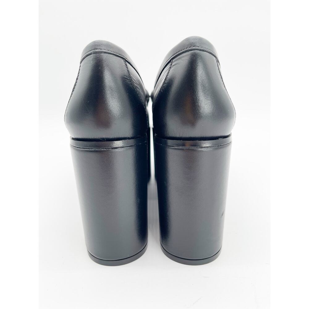 Gucci Ancora S/S 2024 Runway Black Leather Horsebit Platform Loafers IT 38 - Picture 12 of 16